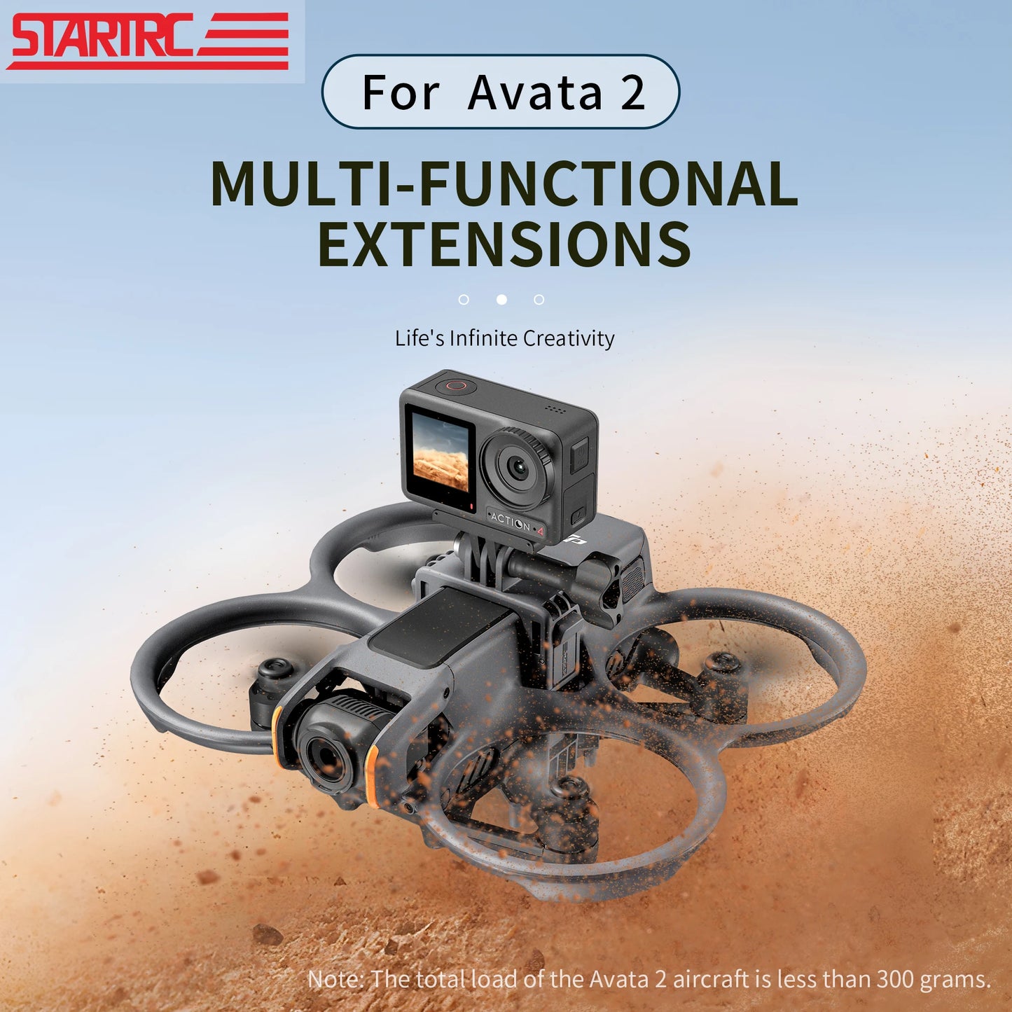 STARTRC DJI Avata 2 Action Camera Mount