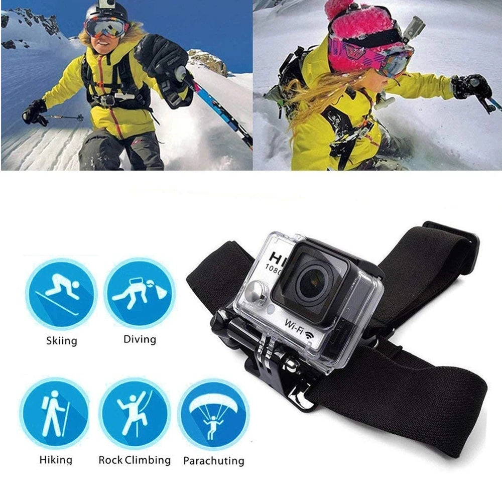 Chest Strap & Head Strap Combo for Action Cameras