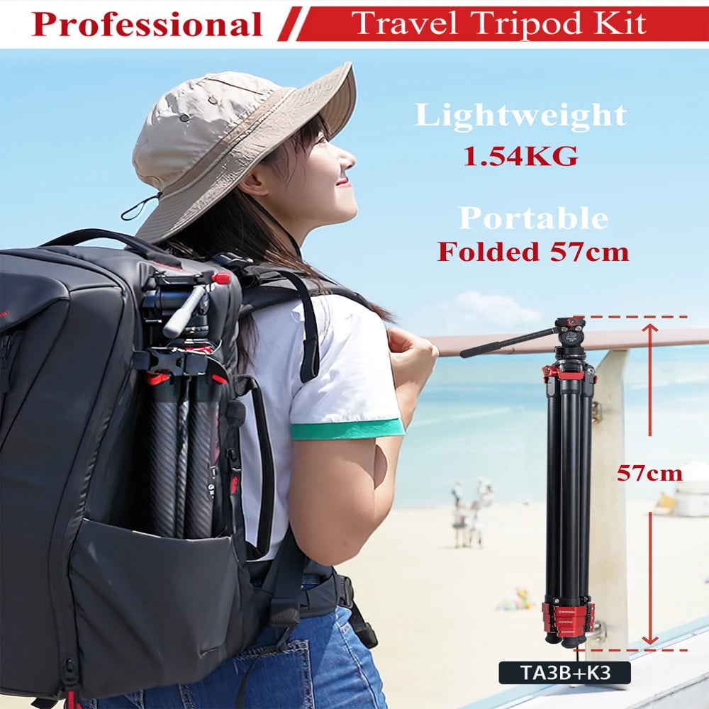 IFOOTAGE Tripod Gazelle TA3B with K3 Fluid Head