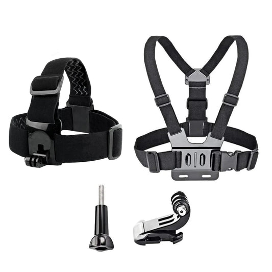 Chest Strap & Head Strap Combo for Action Cameras