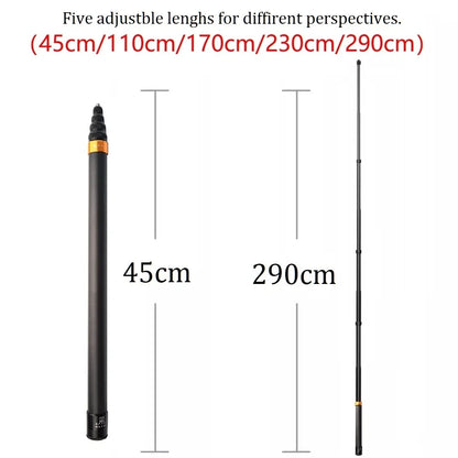 3m Carbon Fiber Invisible Selfie Stick