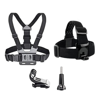 Chest Strap & Head Strap Combo for Action Cameras