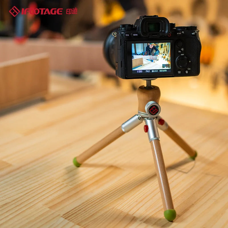 Ifootage Solid Wood Desktop Tripod